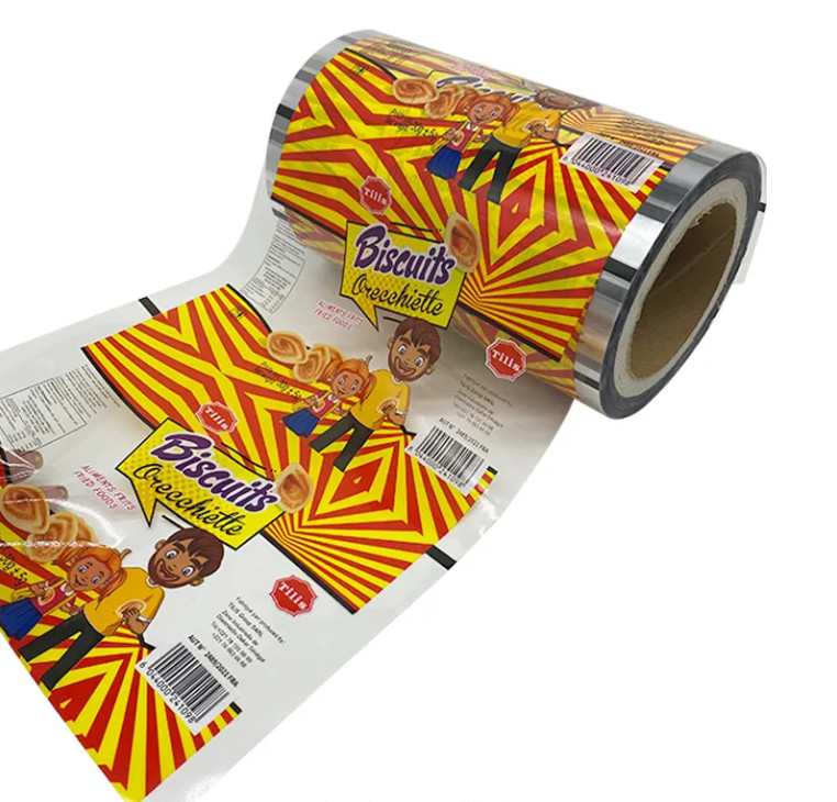 Stampa personalizzata Bolsone di gelatina Snack Imballaggio automatico Patatine in frullato Rulli di imballaggio Rulli di imballaggio alimentare laminati