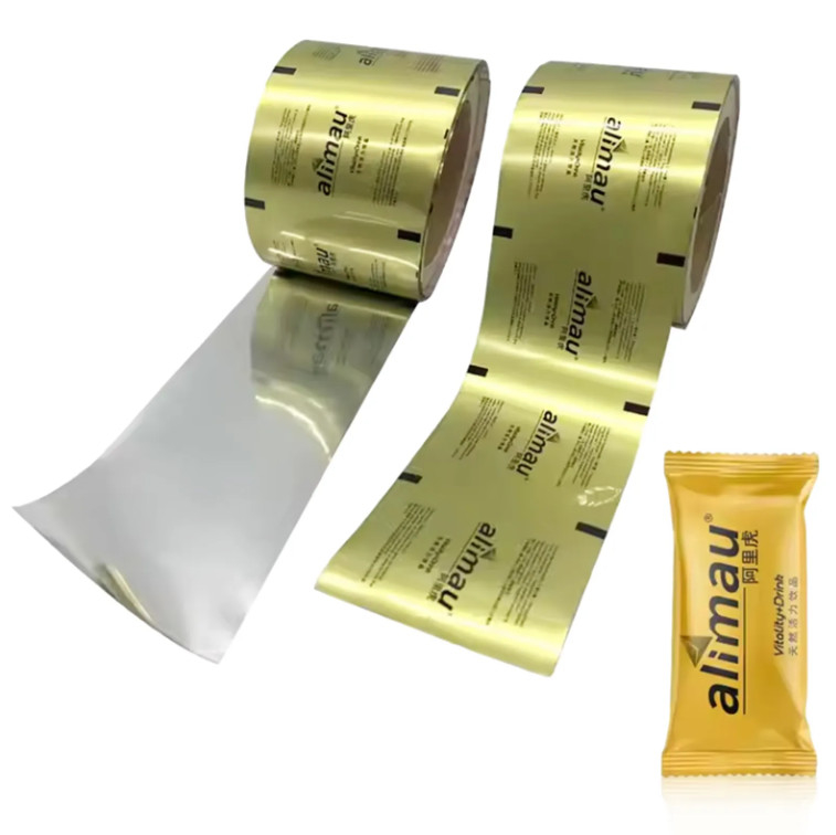 Disponibile su ordinazione personalizzata Rulli di pellicola di imballaggio per imballaggi alimentari con logo personalizzato e immagine unica