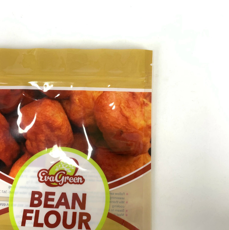 Sacchetto di plastica eco-compatibile ri-chiudibile Farina di fagioli Caramelle biscotti Snack Sacchetto di confezione Stand Up Zipper Bag For Food