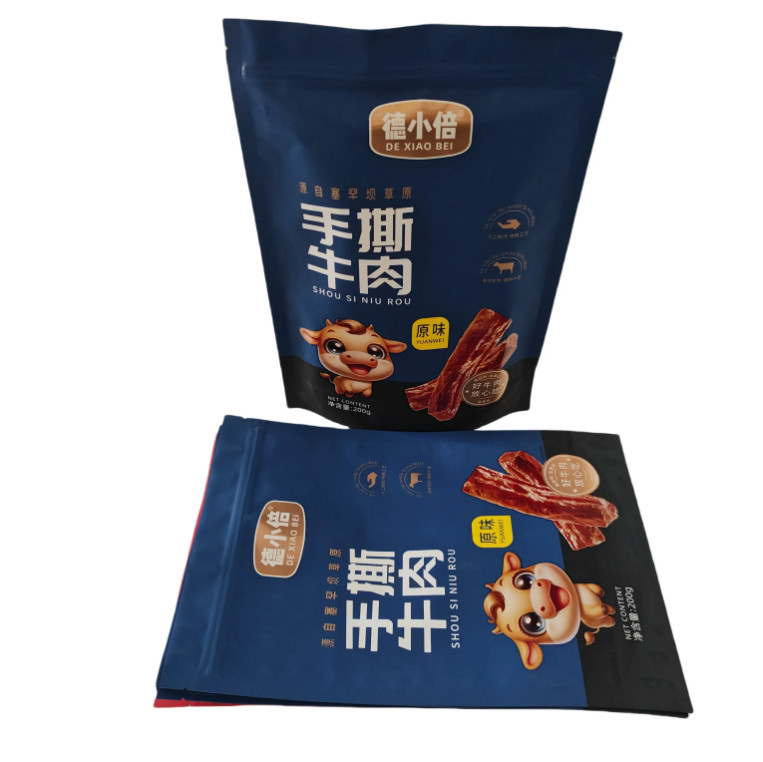 PET/VMPET/PE Matte Vertical Zipper Bag con stampa UV High For Barrier Design Caratteristica di grado alimentare