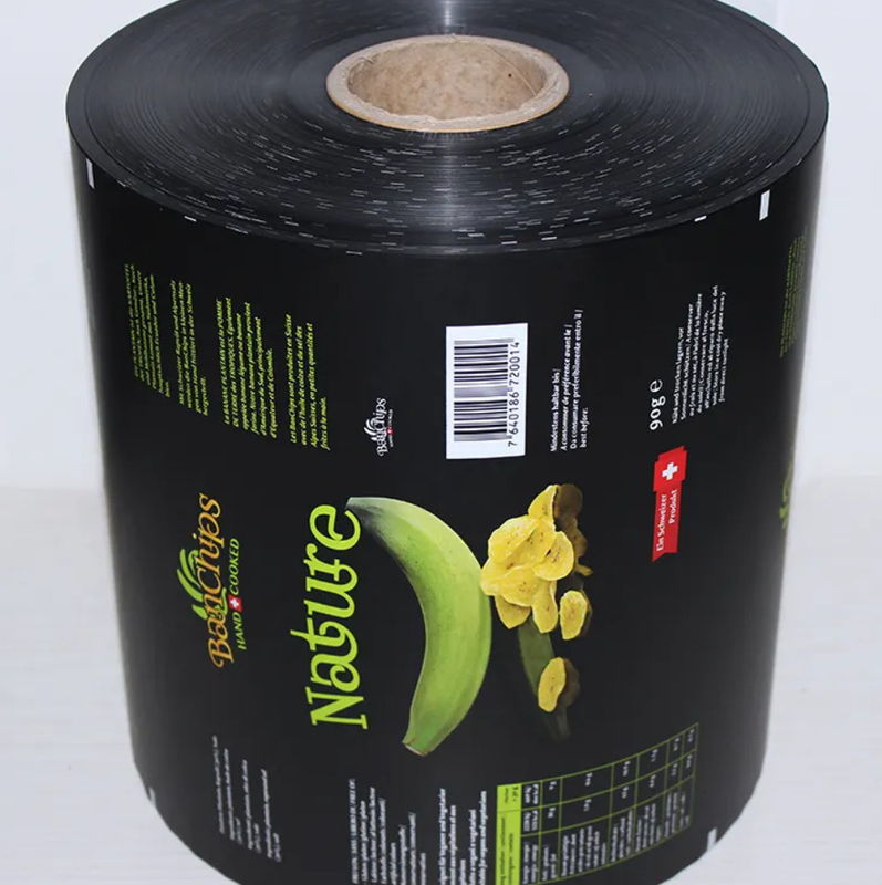 Film di imballaggio flessibile termicamente sigillato personalizzato per snack, patate, tortillas di mais, farine di mais, fette di banana
