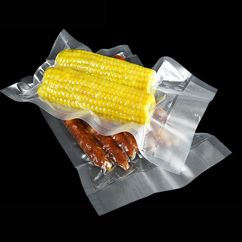 Sacchetto di imballaggio in plastica di qualità commerciale, sigillante termicamente sigillato a tre lati, sacchetto a texture, sacchetto di imballaggio a vuoto in rilievo, alimenti, carne, noci