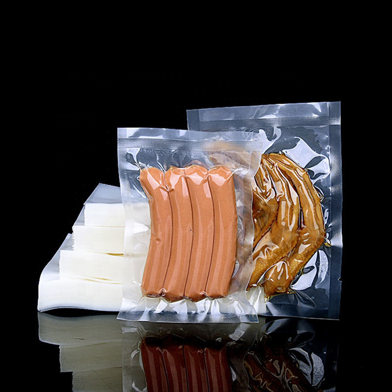 Plastico per alimenti personalizzato, alluminio puro, sacchetto a vuoto sigillato a 3 lati trasparente, sacchetto a vapore, imballaggio per la conservazione degli alimenti