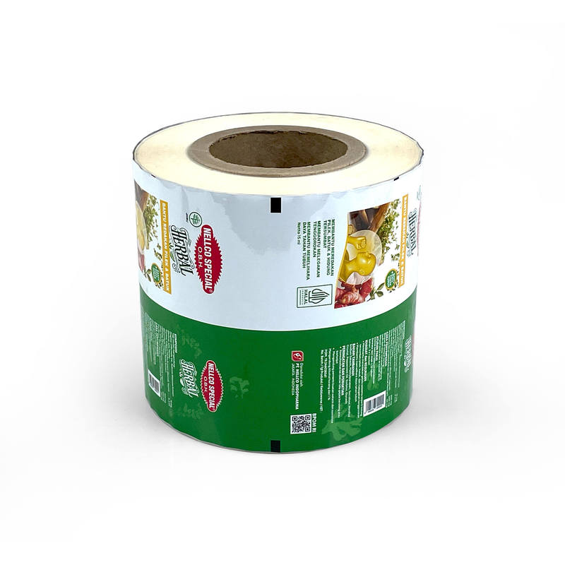 Film in rotolo per imballaggio alimentare laminato in alluminio con stampa personalizzata per caffè, patatine, biscotti di plastica, snack