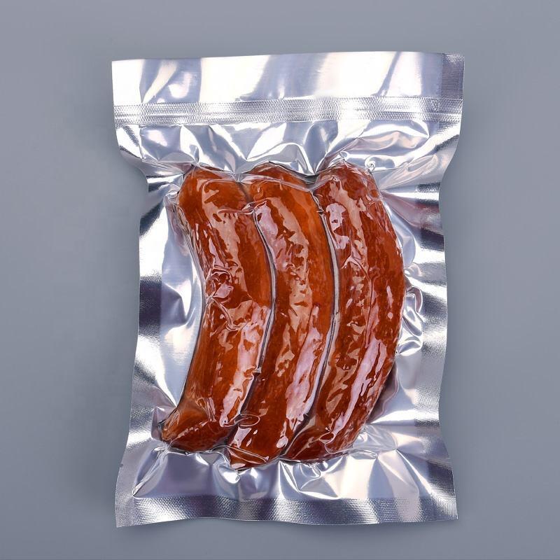 Sacchetti per sottovuoto all'ingrosso a termosaldatura personalizzati per imballaggio di alimenti surgelati, sacchetti in plastica laminata per confezionamento di carne