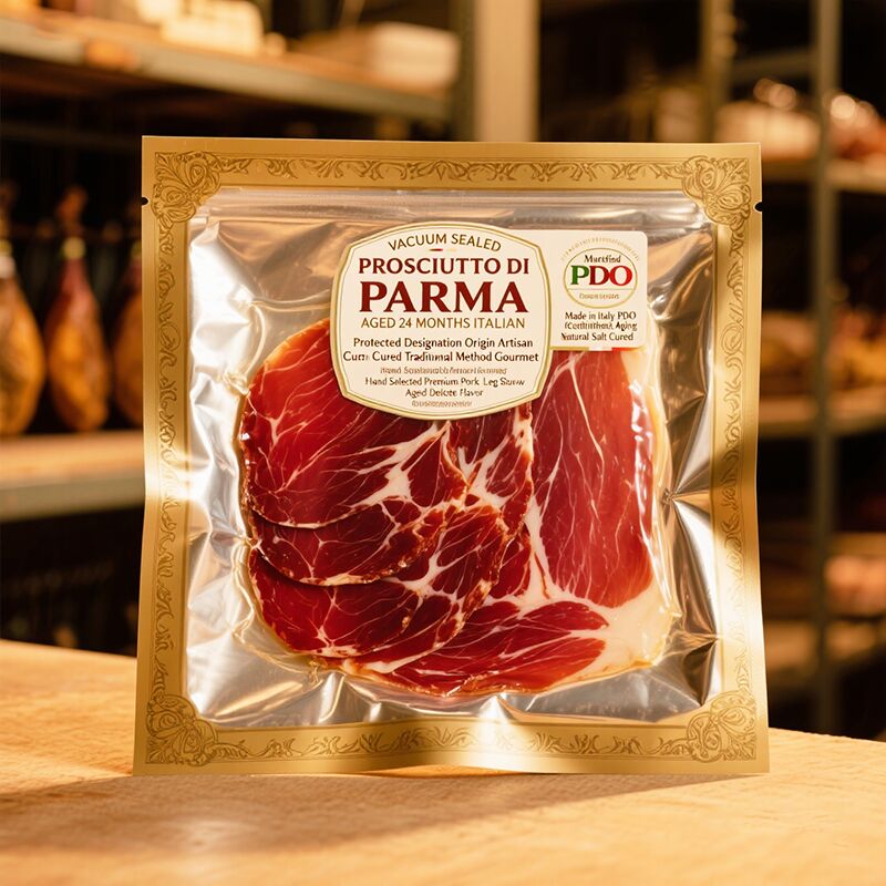 Logo personalizzato con sigillatura a 3 lati Imballaggio in plastica Immagazzinamento alimentare Mylar Vacuum Sacchetti sigillati Pesce Imballaggio alimentare Sacchetto a vuoto con logo